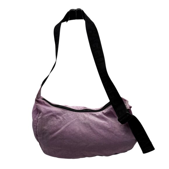 BAGGU Crescent Bag Lavender Nylon Crossbody Medium - Picture 1 of 13